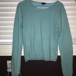 Blue cashmere sweater